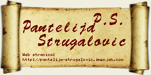 Pantelija Strugalović vizit kartica